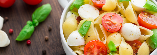 Ensalada de pasta caprese