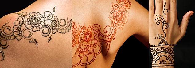 Tatuajes temporales de Henna