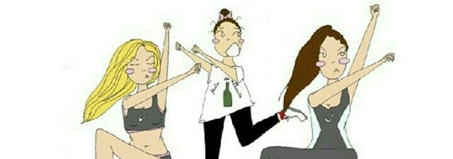 La gente del gimnasio
