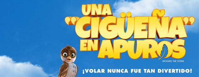 ¡Una cigüeña en apuros!